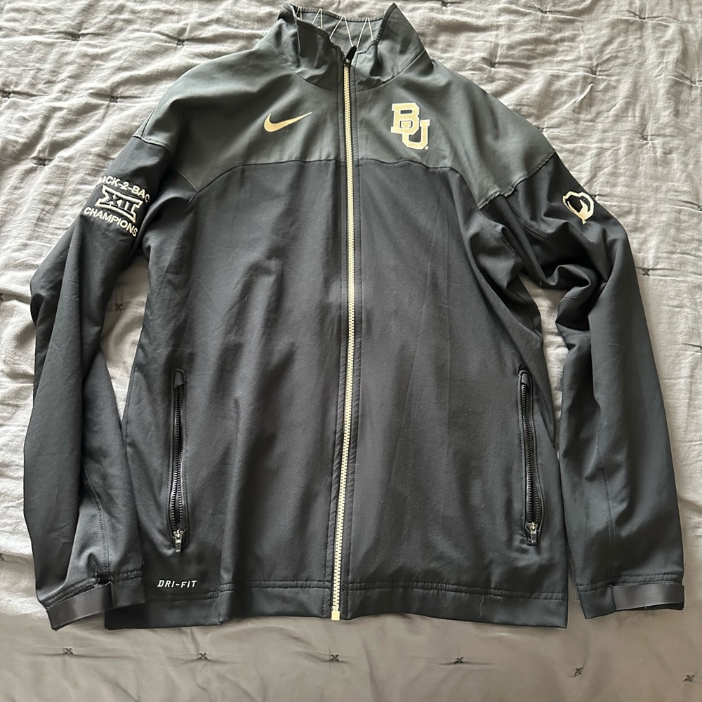 Baylor Nike Team Issued Big 12 champion cotton bowl jacket full zip